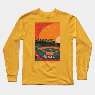 Midcentury Kansas City Royals Stadium Long Sleeve T-Shirt